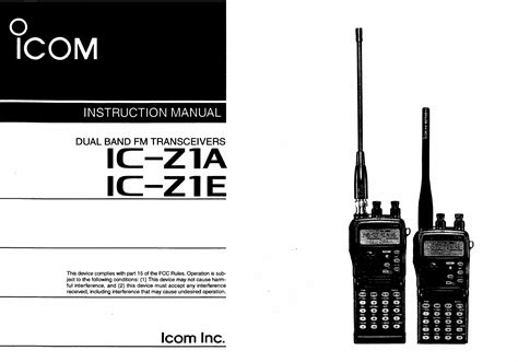 Download Icom Ic Z1A User Guide 