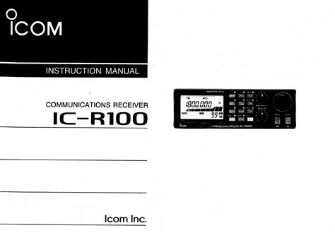 Full Download Icom R100 User Guide 