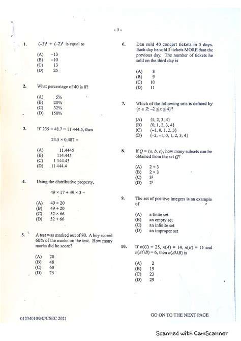 icsaz past exam papers