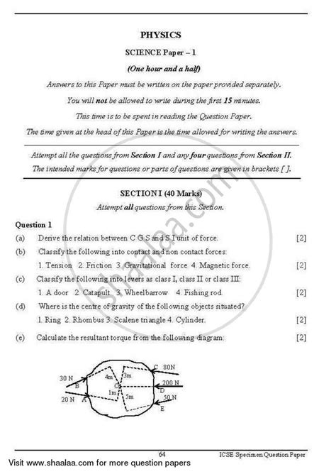 Read Online Icse 2012 Physics Question Paper 