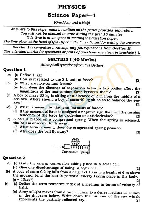Read Online Icse Board Question Papers 2012 