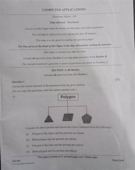 Read Icse Computer Application Question Paper 