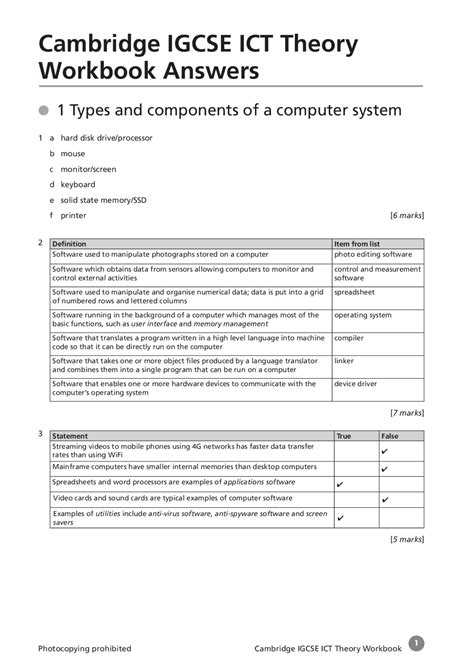 ict workbook answer