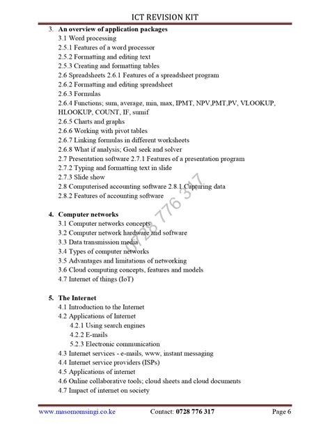 Read Ict Revision Papers 
