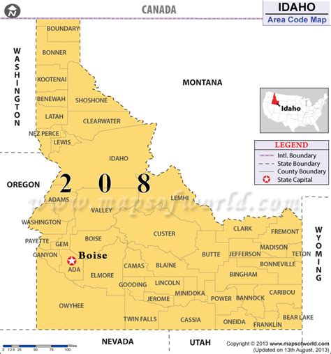 idaho area code