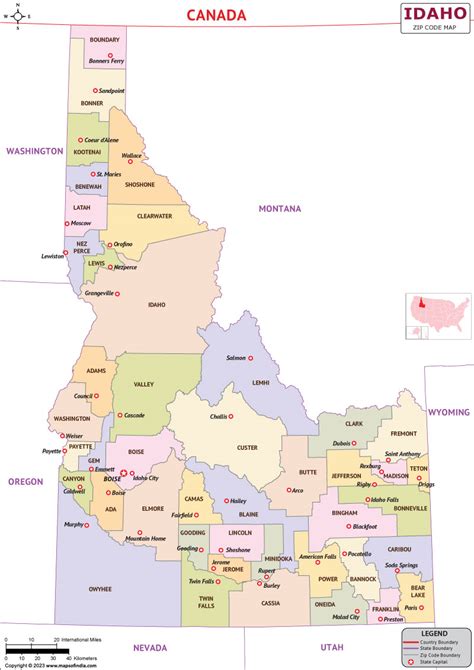 idaho on map