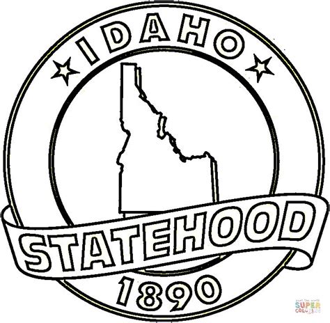 Idaho State Coloring Page Free Printable Coloring Pages Idaho State Flag Coloring Page - Idaho State Flag Coloring Page