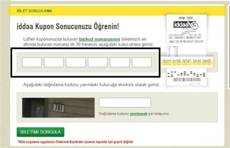 iddaa kupon sorgulama!