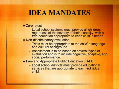 Idea Mandates