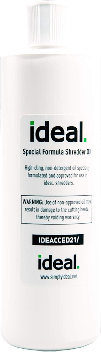 ideal Special High-Cling Lubricating Oil for ideal Shredders, Non …