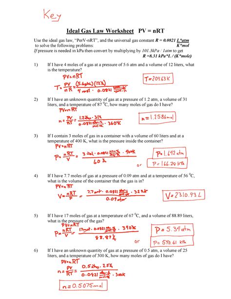 Download Ideal Gas Equation Lab Answers 