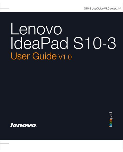 Full Download Ideapads10 3 User Guide 