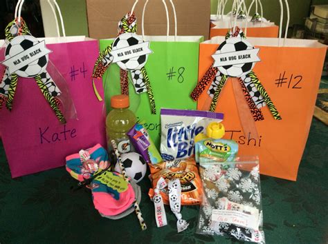 ideas for soccer goodie bags