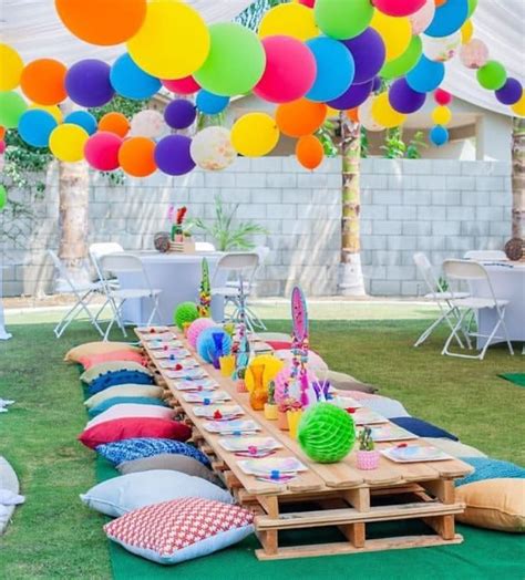 Ideas sencillísimas para fiestas de cumpleaños al aire libre