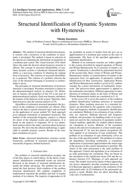Identification Of Dynamic Systems An Introduction With Applications Advanced Textbooks In Control And Signal Processing