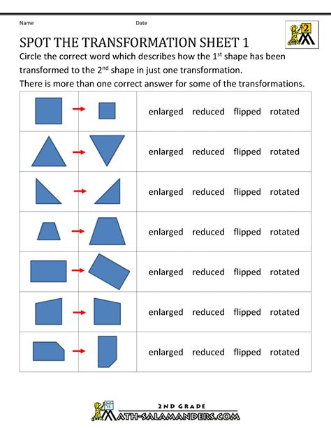 Identify Types Of Transformations Worksheets Pdf 8 G 8th Grade Identifing Transformations Worksheet - 8th Grade Identifing Transformations Worksheet