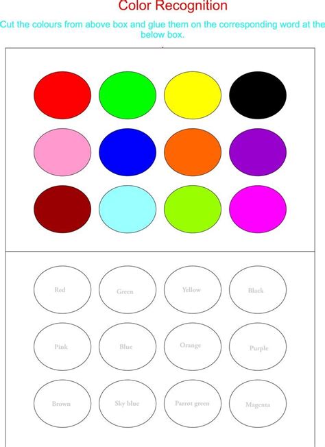 Identifying Colors Worksheet   Color Recognition Worksheets For Kids All Kids Network - Identifying Colors Worksheet