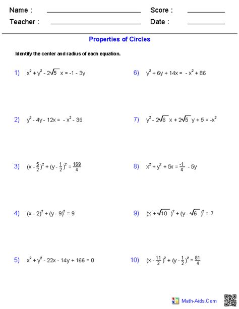 Identifying Conics By The Discriminant Conic Sections Parabola Worksheet Answers - Conic Sections Parabola Worksheet Answers