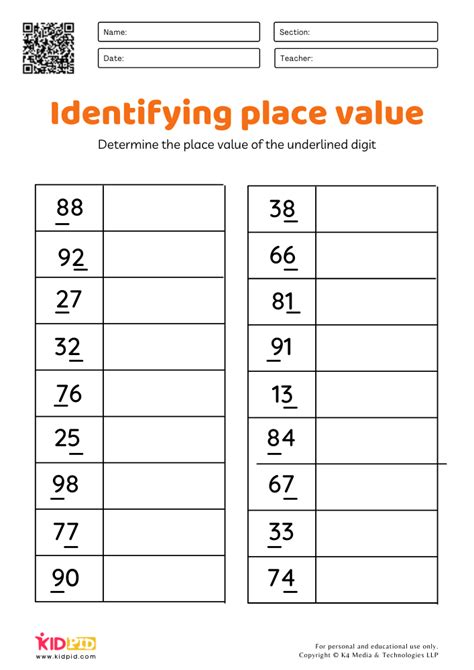 Identifying Place Value Of A Digit Worksheet K5 Identify Place Value Worksheet - Identify Place Value Worksheet