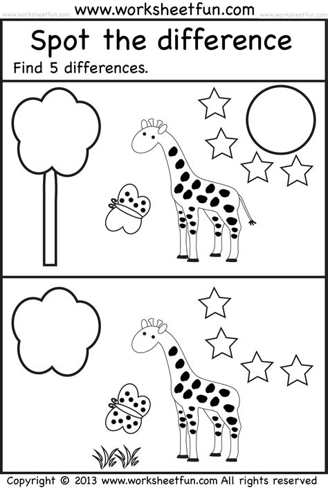 Identifying Similarities Differences Worksheets For Kids Identifying Similarities And Differences Activities - Identifying Similarities And Differences Activities