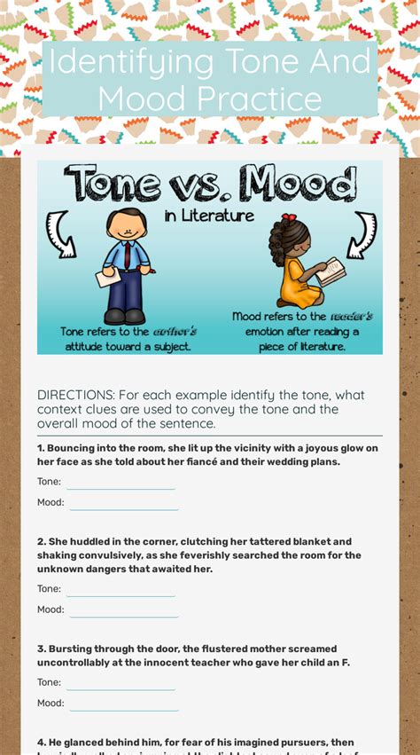 identifying tone and mood answers inetteacher