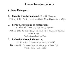 Identity Transformation Linear Algebra