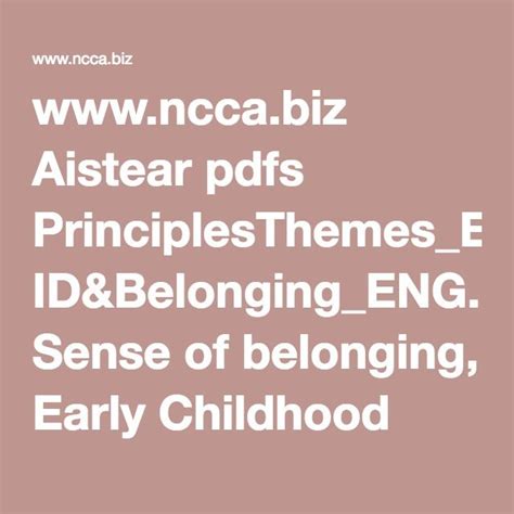 Download Identity And Belonging Ncca 