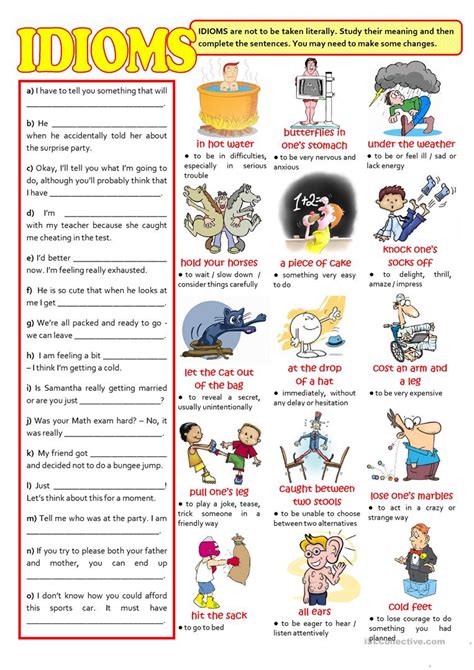 Idioms For Kids Worksheets Free Documentine Com Idioms Worksheets 4th Grade - Idioms Worksheets 4th Grade