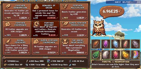 Idleon Mega Feather List