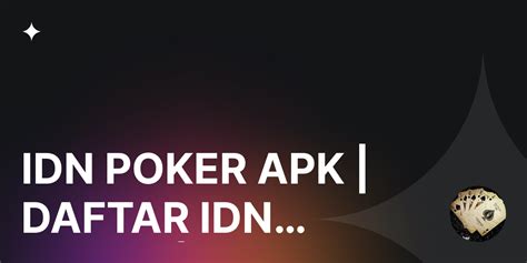 index.php idn poker tanpa potongan