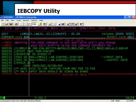 iebcompr utility in mainframe computer