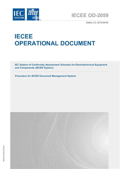 Read Iecee Operational Document Iecee Iec System Of 