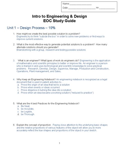 Ied Eoc Study Guide