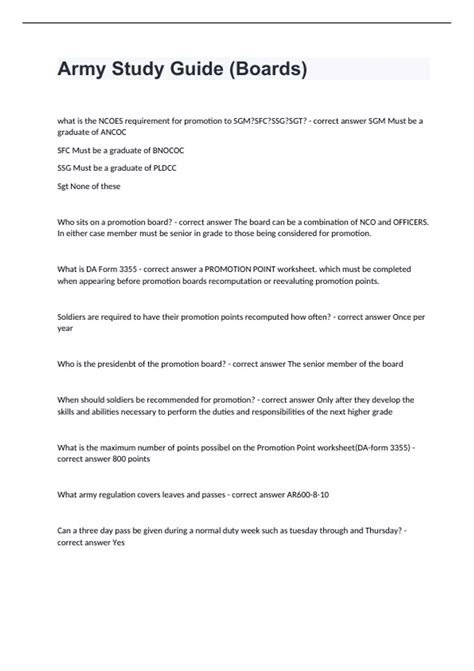 Read Ied Army Study Guide 