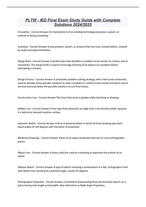 Full Download Ied Study Guide Answers 