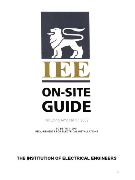Iee On Site Guide