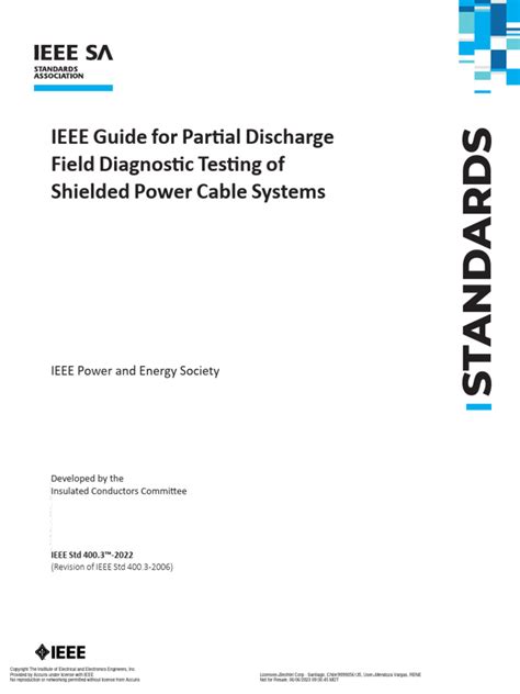 ieee guide for partial discharge testing of shielded power