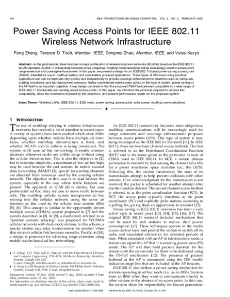 Ieee Papers On Wireless Network Of Security