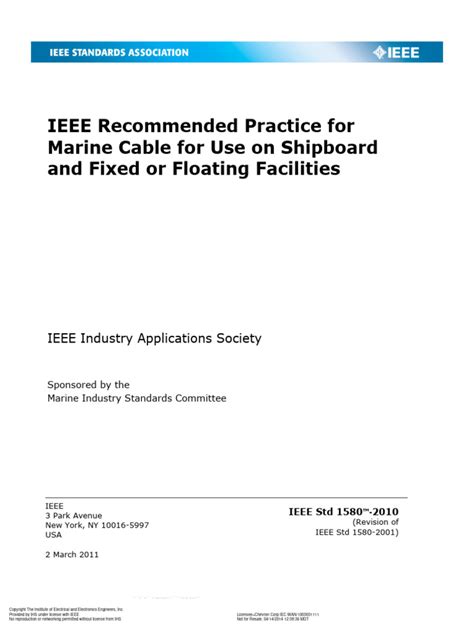 Ieee Standard 1580