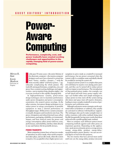 Read Ieee Computer Journal 