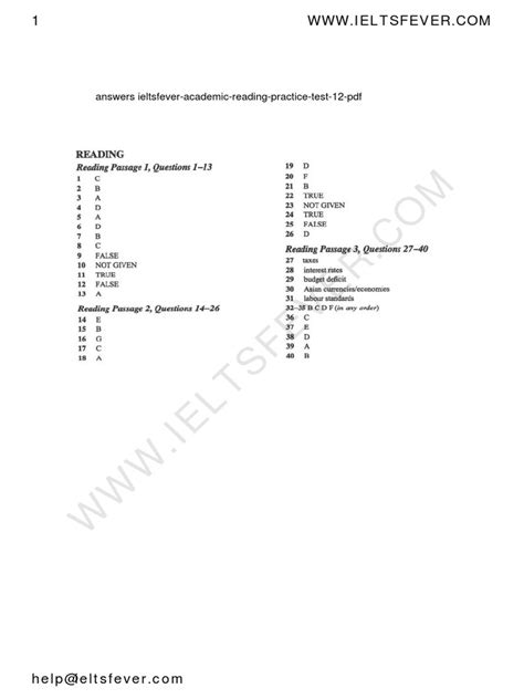 Ielts Fever Reading Pdf