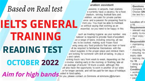 Ielts General Reading
