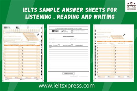 ielts listening and reading answer sheet 6