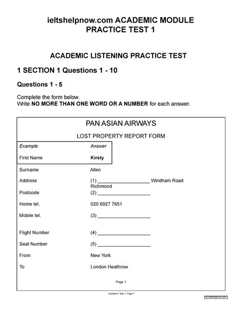 Ieltshelpnow Practice Test Academic Module 6