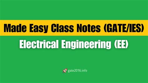 Read Online Ies Made Easy Notes Electrical Engineering 