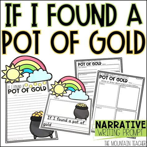 If I Found A Pot Of Gold Writing Pot Of Gold Writing Paper - Pot Of Gold Writing Paper