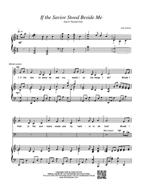 If The Savior Stood Beside Me Lyrics