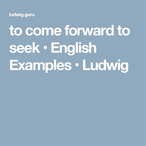 if you are fine with English examples in context Ludwig