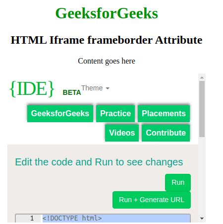 Iframe Frameborder Css