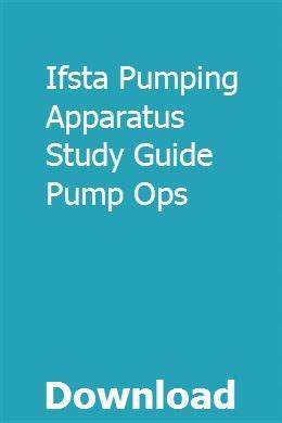 Ifsta Pumping Apparatus Study Guide